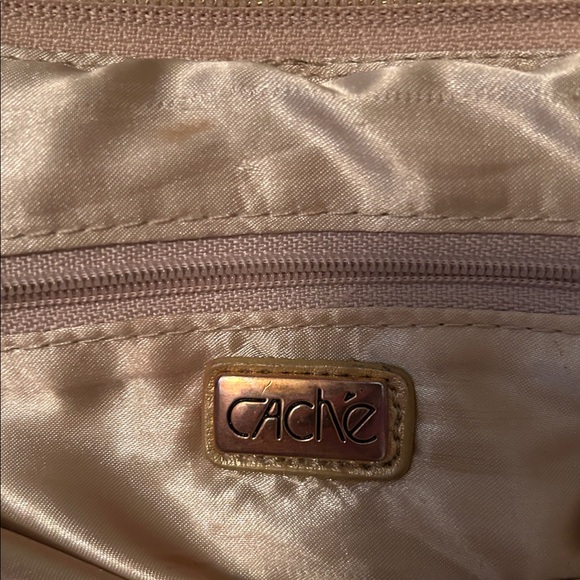 Cache Metallic Gold Clutch with Chain Strap - Picture 3 of 9